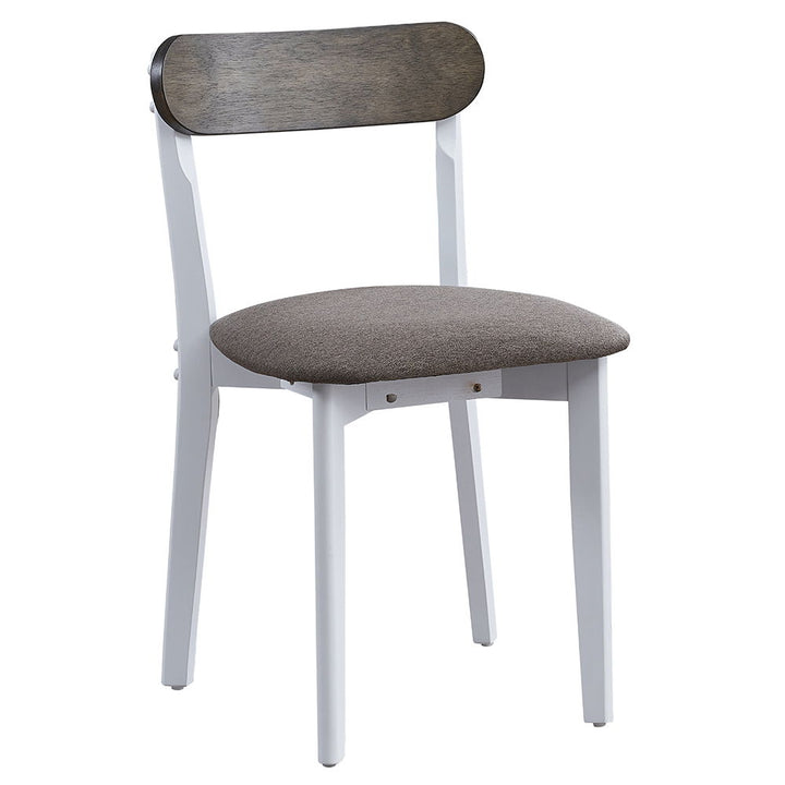 Fidelity - 5 Piece Dining Set - White & Gray