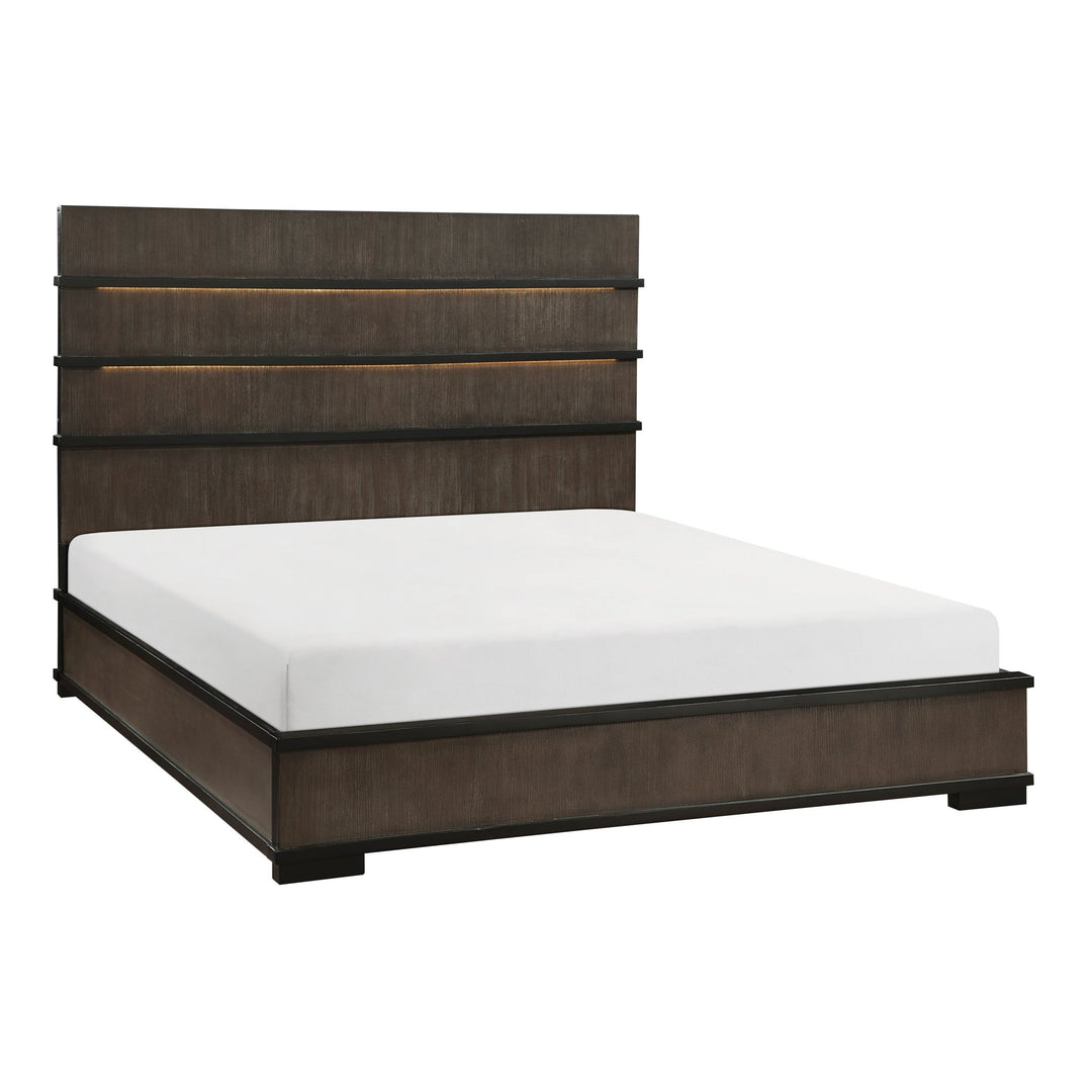 Acworth Queen Bed Queen Panel Bed modern furniture Contempo Furniture