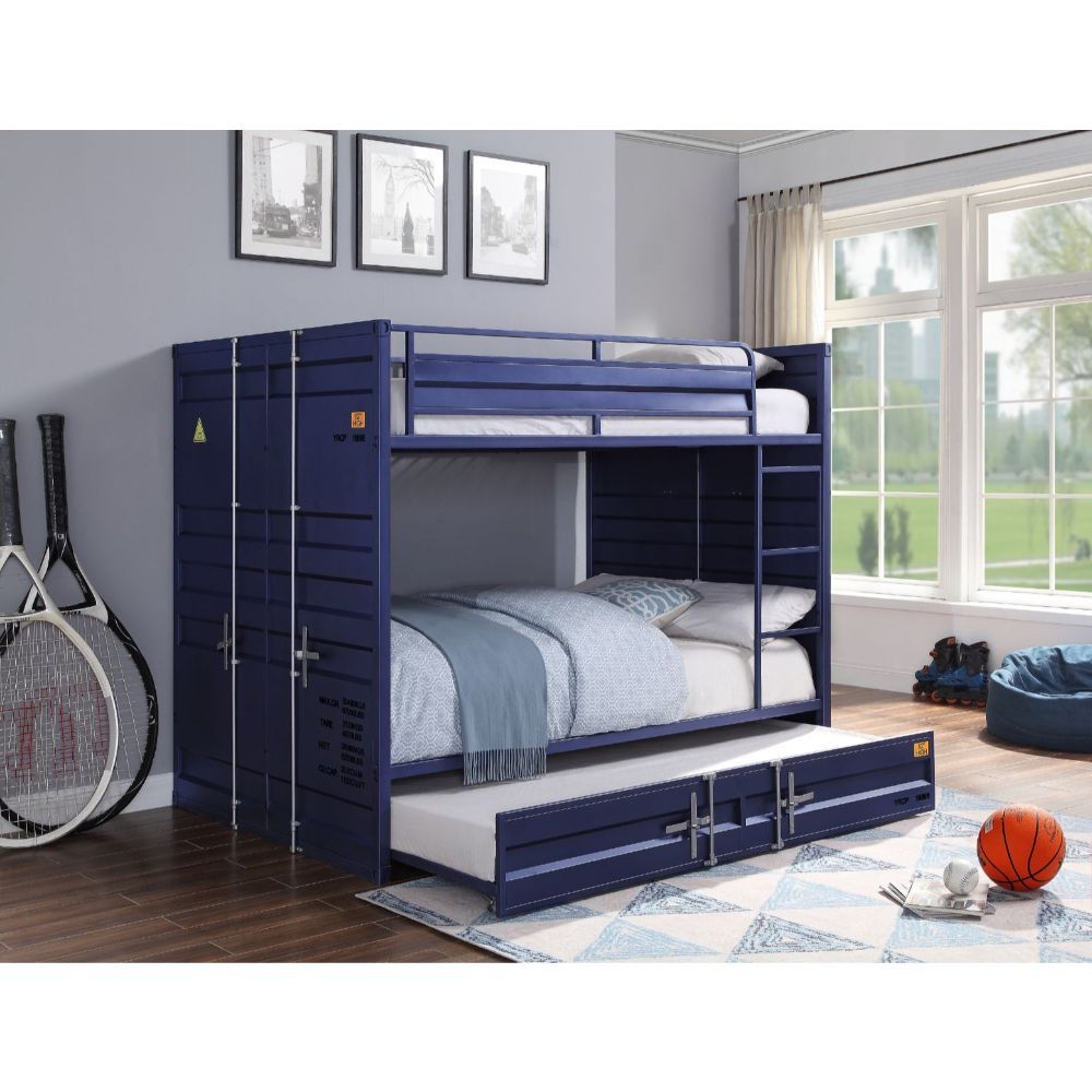 Cargo - Full Over Full Bunk Bed - Blue