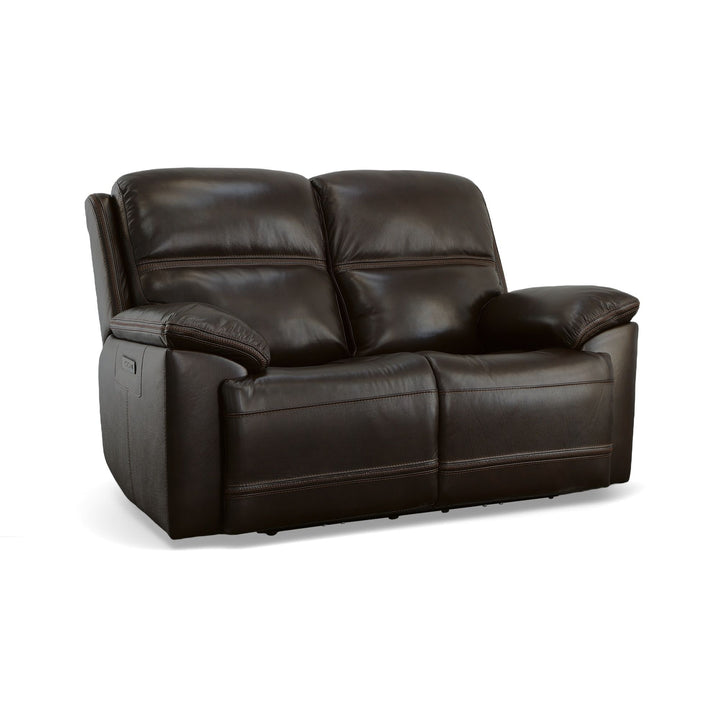 Jackson Power Reclining Loveseat With Power Headrests Dark Brown