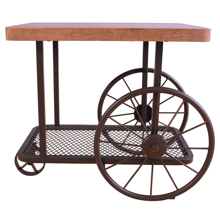 Francie - End Table - Oak & Antique Gray