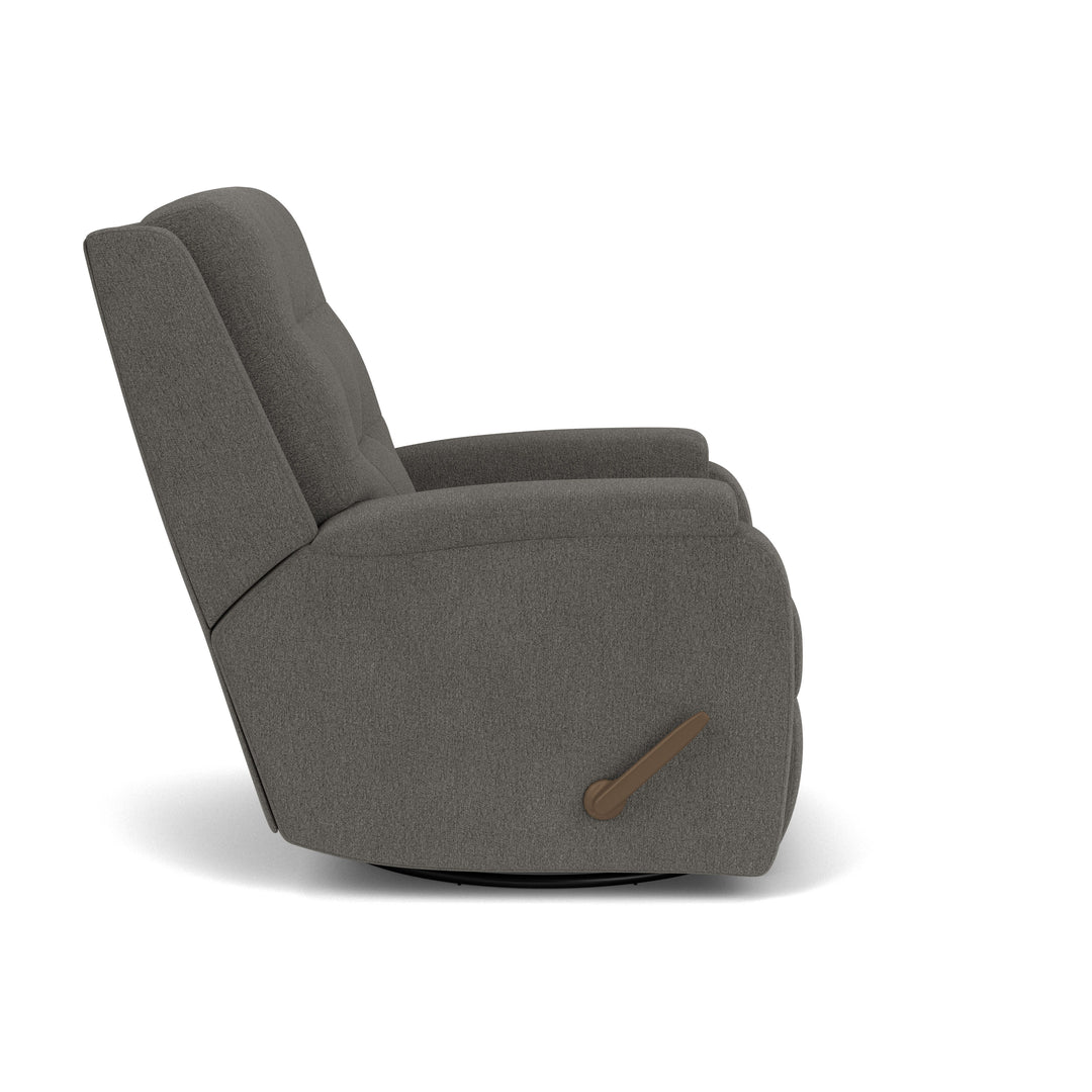 Flexsteel 2810-53 Arlo  Swivel Gliding Recliner  Dark Gray