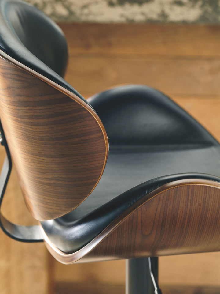 Bellatier - Tall UPH Swivel Barstool - Brown