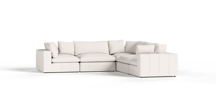 Vicki  Modern OffWhite Fabric Modular Sectional