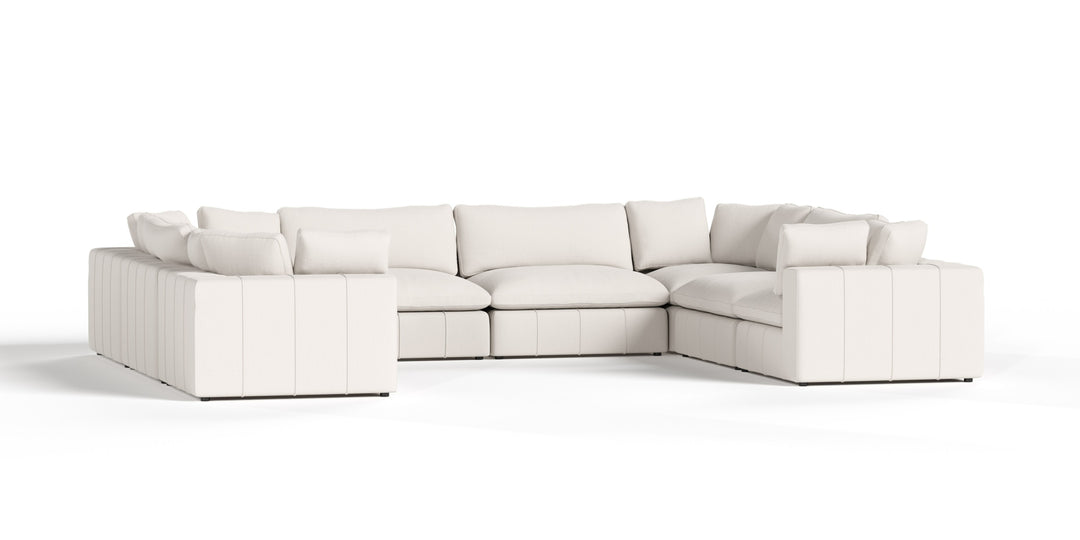 Vicki - Modern Off-White Fabric Modular Sectional