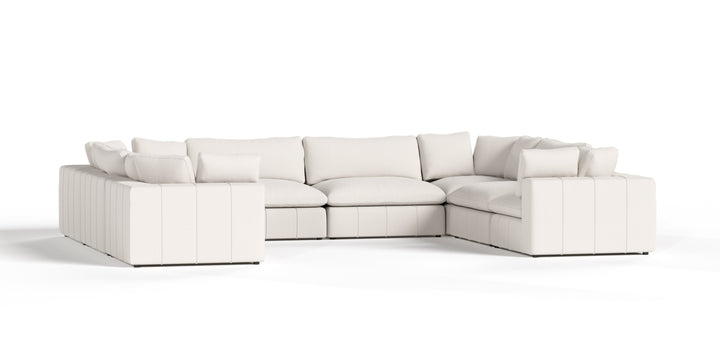 Vicki  Modern OffWhite Fabric Modular Sectional