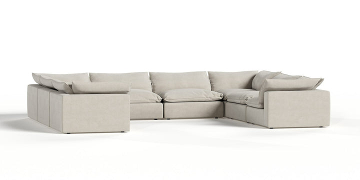Garman - Modern Light Grey Modular Sectional Sofa-8-Piece Sectional