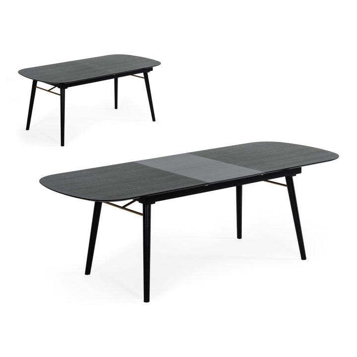 Addax - Modern Black Extendable Dining Table