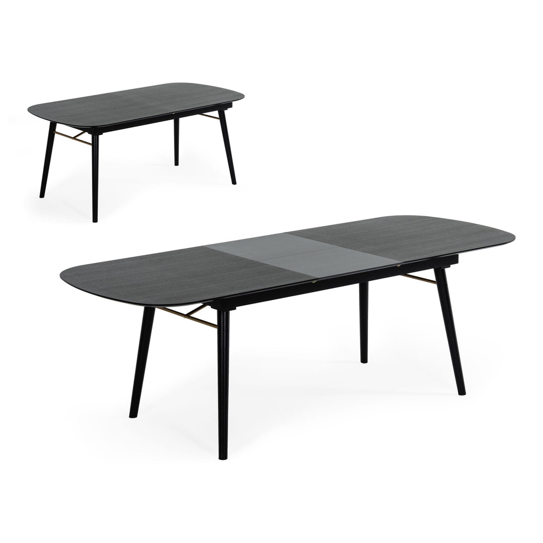 Addax - Modern Black Extendable Dining Table