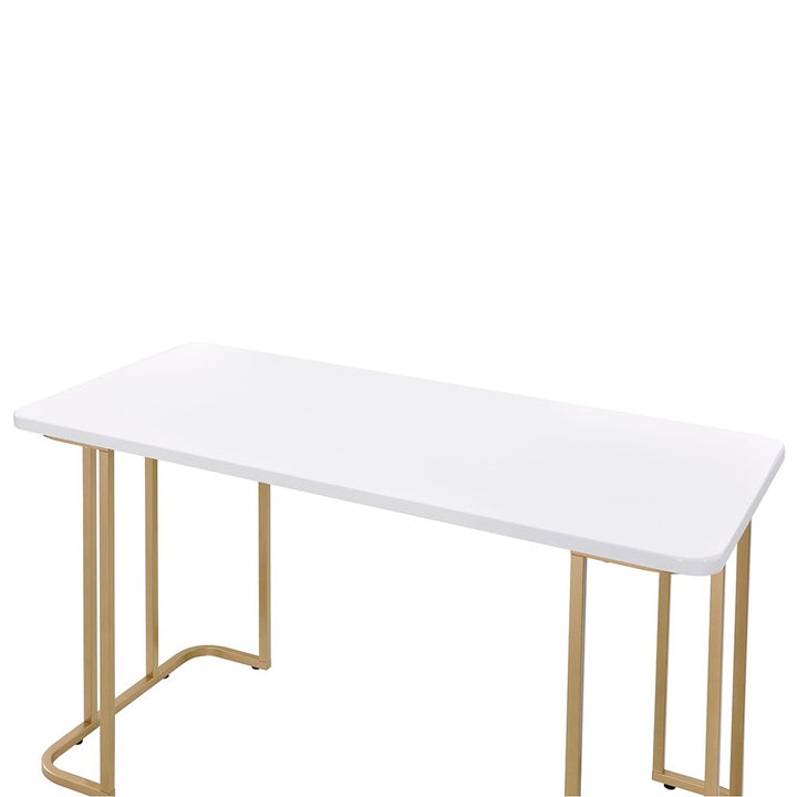Estie - Writing Desk Same Ac00902) - White & Gold