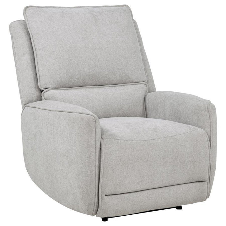 Sylmar - 3 Piece Chenille Power Reclining Sofa Set - Dove Gray