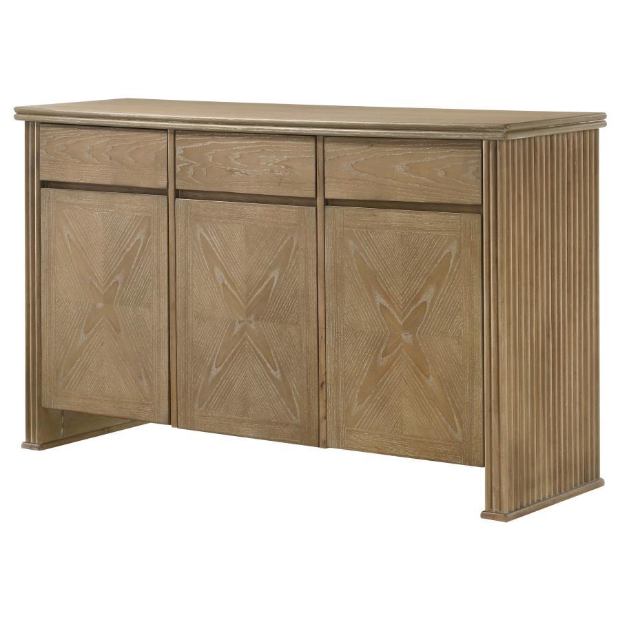Adina - 2 - Door Sideboard Server - Distressed Light Brown Servers modern furniture Contempo Furniture