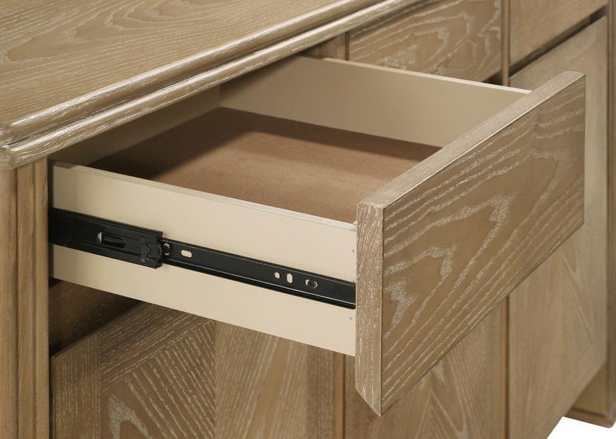 Adina - 2 - Door Sideboard Server - Distressed Light Brown Servers modern furniture Contempo Furniture