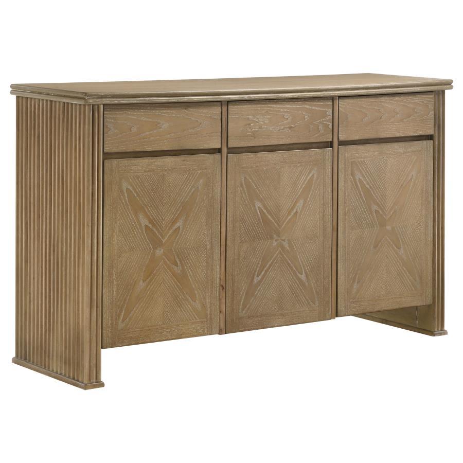 Adina - 2 - Door Sideboard Server - Distressed Light Brown Servers modern furniture Contempo Furniture