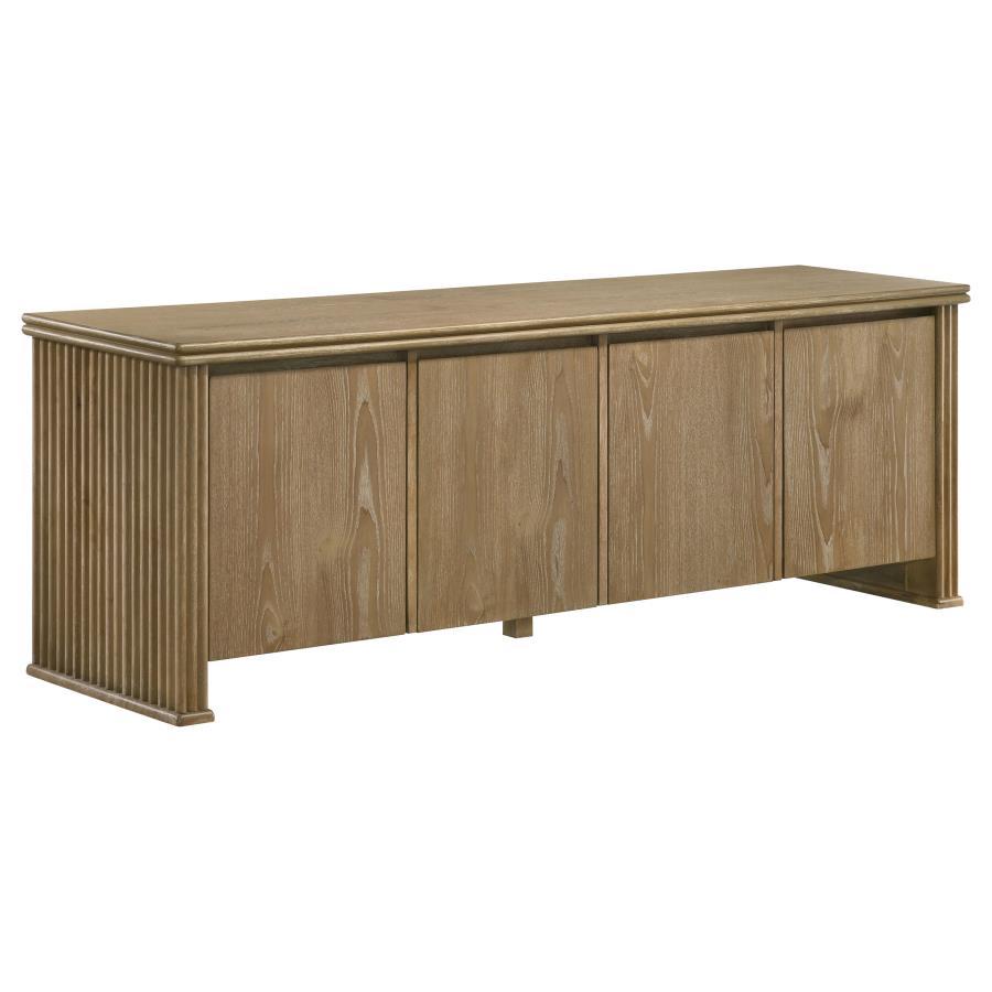 Adina - 70" TV Stand Media Console - Distressed Light Brown TV Stand modern furniture Contempo Furniture