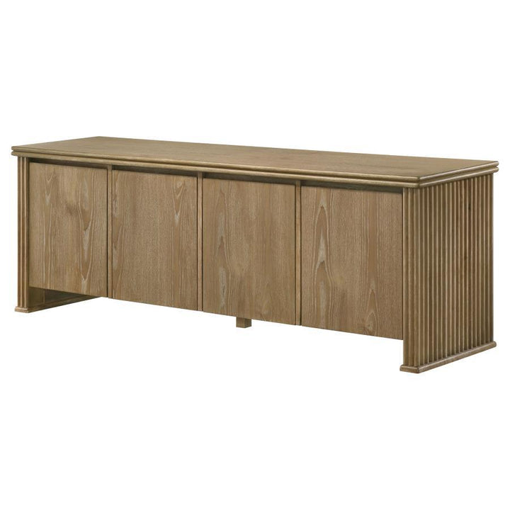 Adina - 70" TV Stand Media Console - Distressed Light Brown TV Stand modern furniture Contempo Furniture
