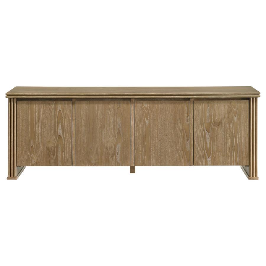Adina - 70" TV Stand Media Console - Distressed Light Brown TV Stand modern furniture Contempo Furniture