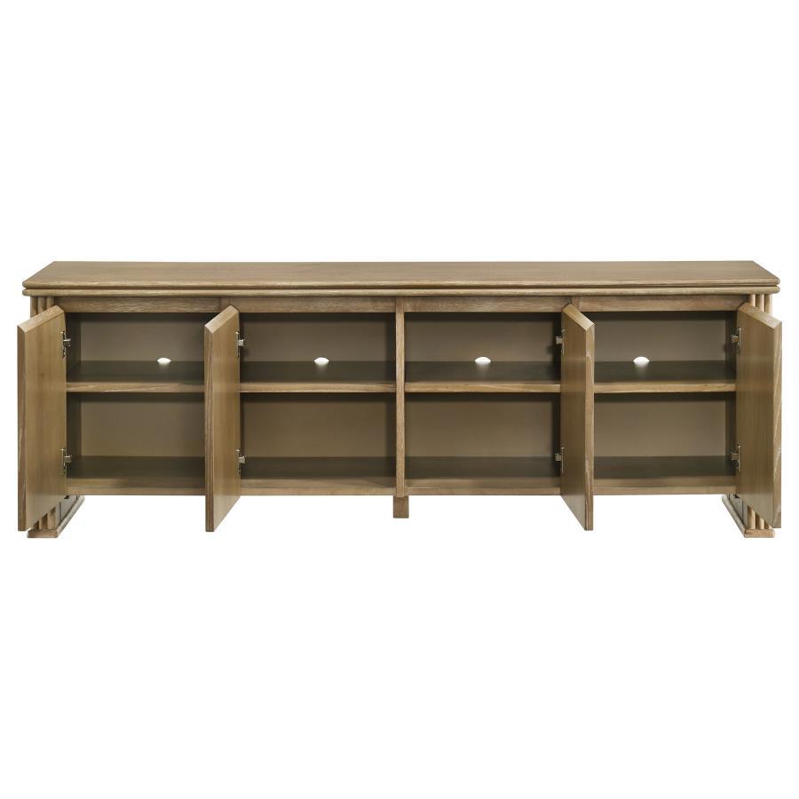 Adina - 70" TV Stand Media Console - Distressed Light Brown TV Stand modern furniture Contempo Furniture