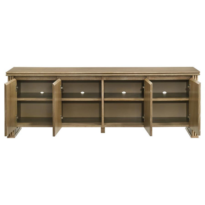 Adina - 70" TV Stand Media Console - Distressed Light Brown TV Stand modern furniture Contempo Furniture
