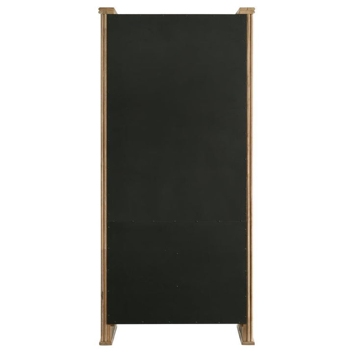 Adina - Tall Display Cabinet - Distressed Light Brown Display Cabinet modern furniture Contempo Furniture