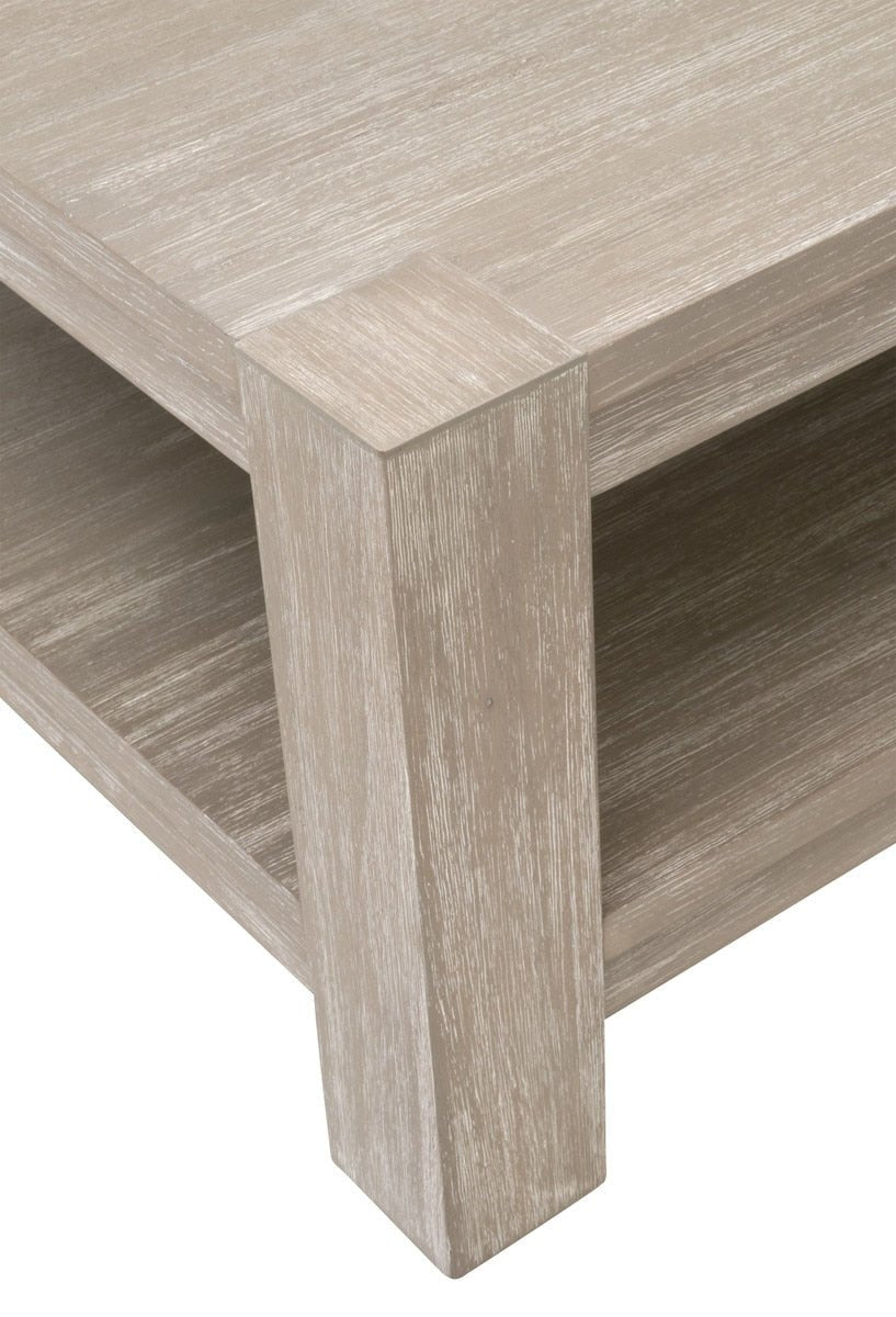 Adler Coffee Table Natural Gray Acacia Coffee Table modern furniture Contempo Furniture