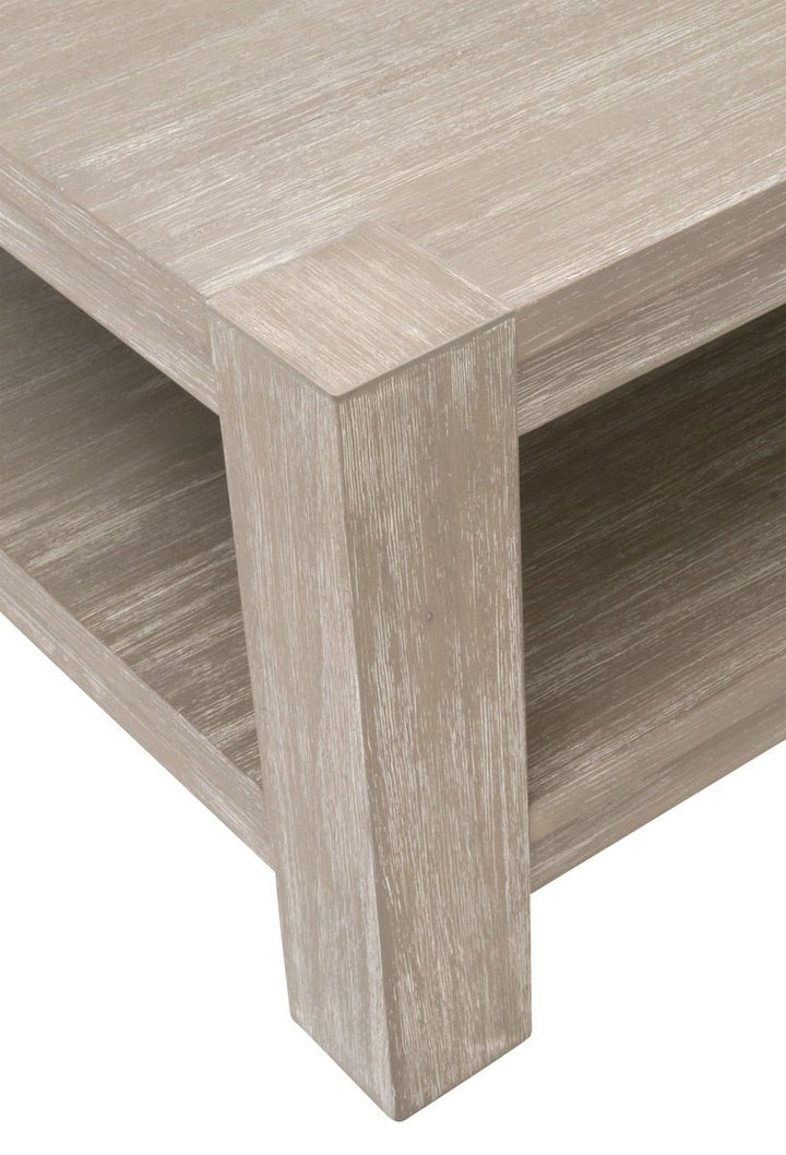 Adler Coffee Table Natural Gray Acacia Coffee Table modern furniture Contempo Furniture