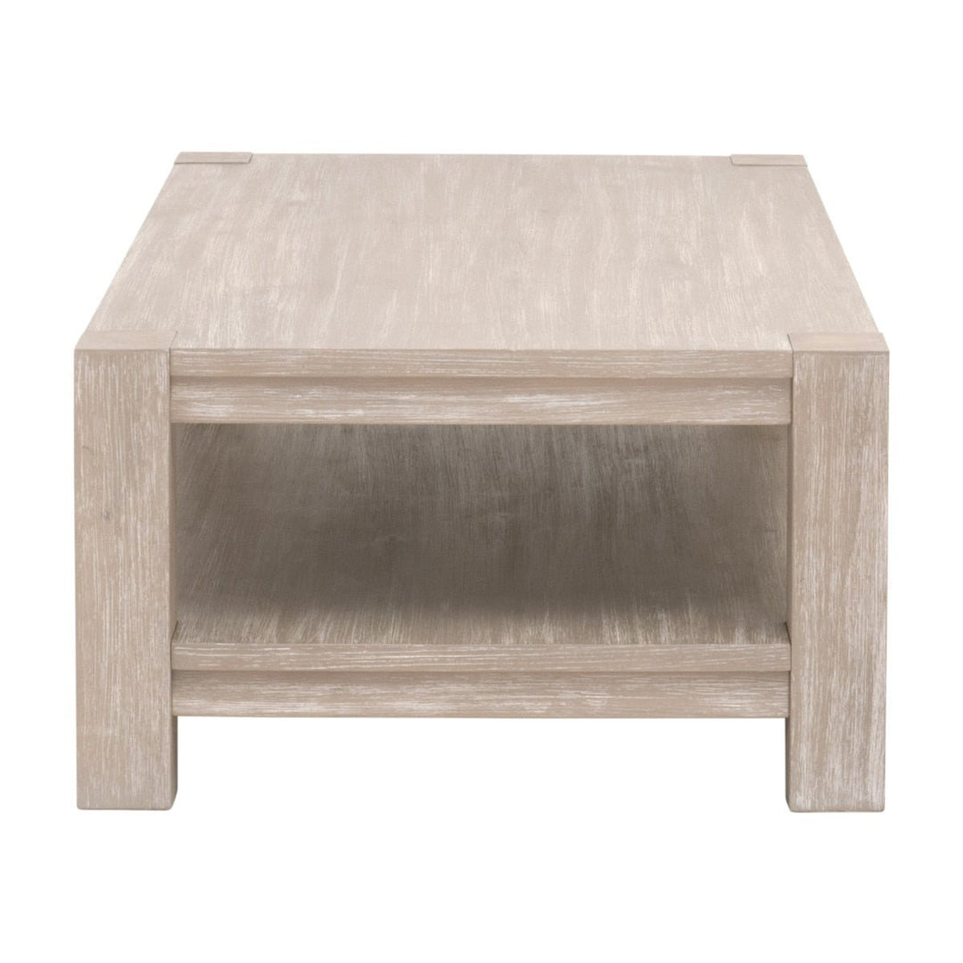 Adler Coffee Table Natural Gray Acacia Coffee Table modern furniture Contempo Furniture