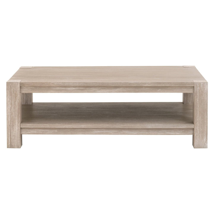 Adler Coffee Table Natural Gray Acacia Coffee Table modern furniture Contempo Furniture