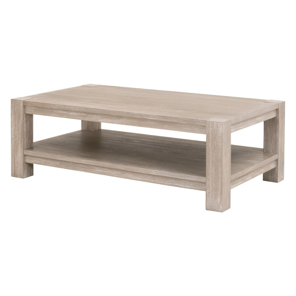 Adler Coffee Table Natural Gray Acacia Coffee Table modern furniture Contempo Furniture