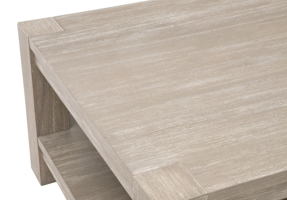 Adler Coffee Table Natural Gray Acacia Coffee Table modern furniture Contempo Furniture