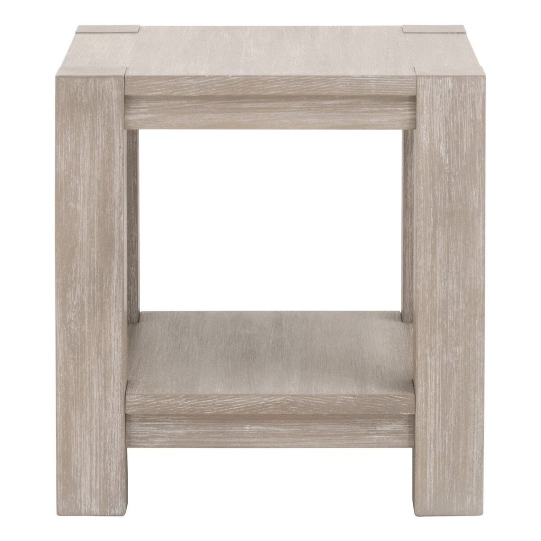 Adler End Table Natural Gray Acacia End Table modern furniture Contempo Furniture