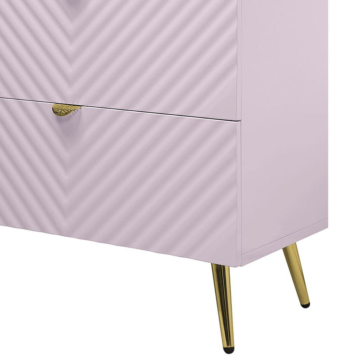 Gaines - Dresser - Pink High Gloss