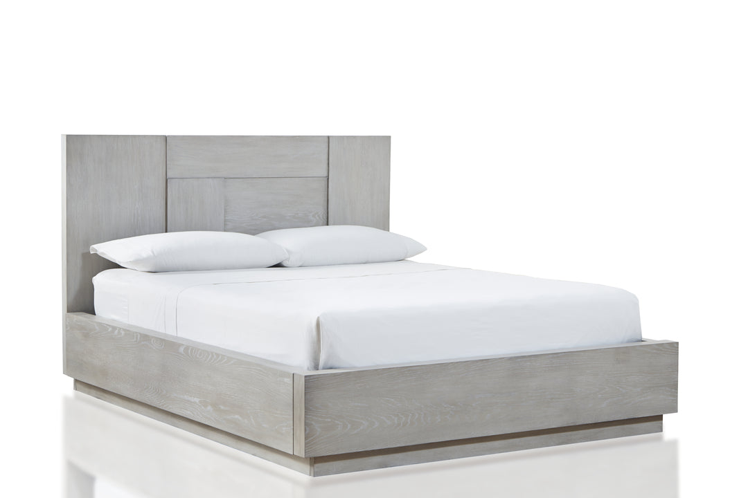 Modus Furniture Dez7H5 Destination Wood Panel Bed In Cotton Grey