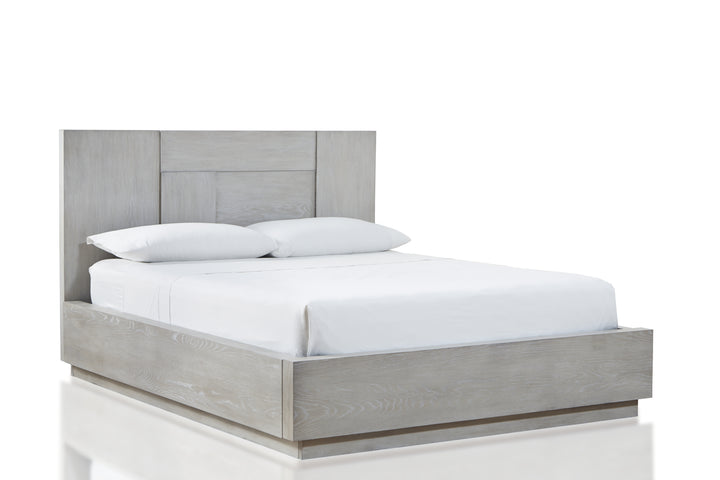 Modus Furniture Dez7H5 Destination Wood Panel Bed In Cotton Grey