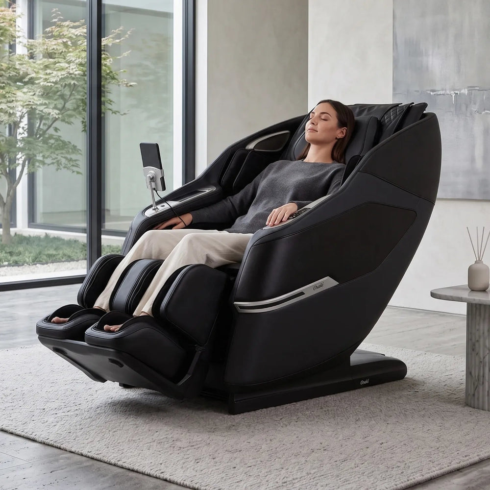 Osaki Aeris 4D Duo Massage Chair - Black model view
