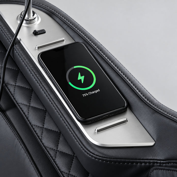 Osaki Aeris 4D Duo Massage Chair - wireless charging pad