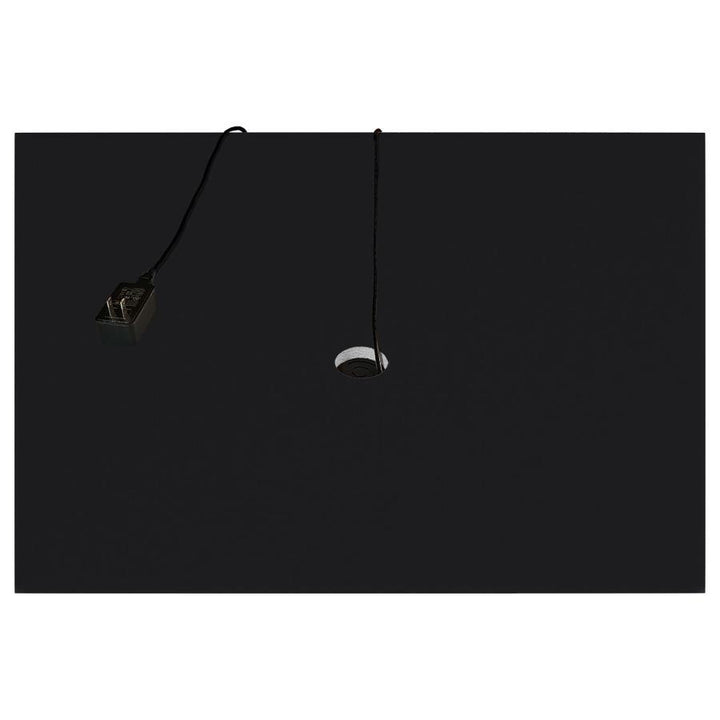 Aero - 5 - Shelf Display Curio Cabinet With LED Lighting - Black Curio Cabinet modern furniture Contempo Furniture