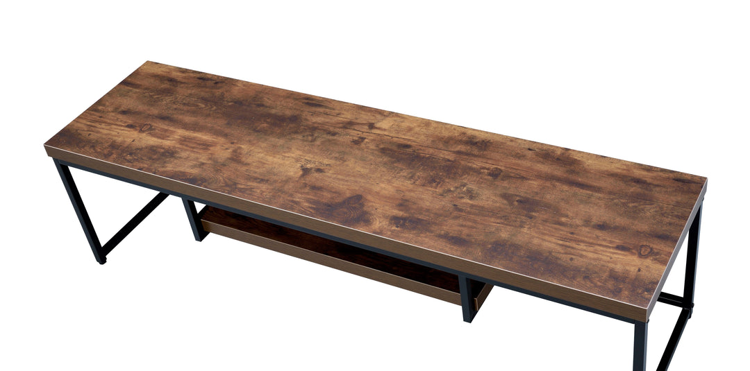 Bob - TV Stand - Weathered Oak / Black