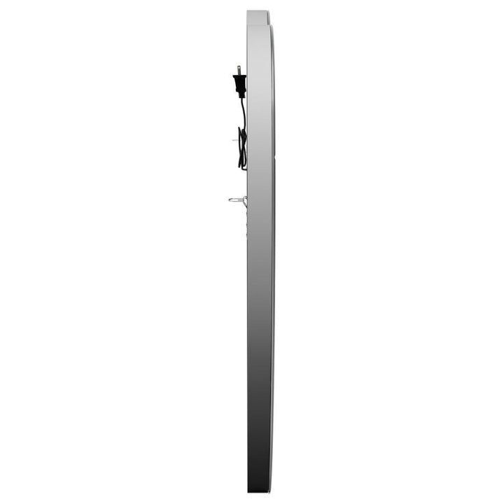 Aiko - Heart Shaped LED Light Wall Mirror - Silver Wall Mirror modern furniture Contempo Furniture