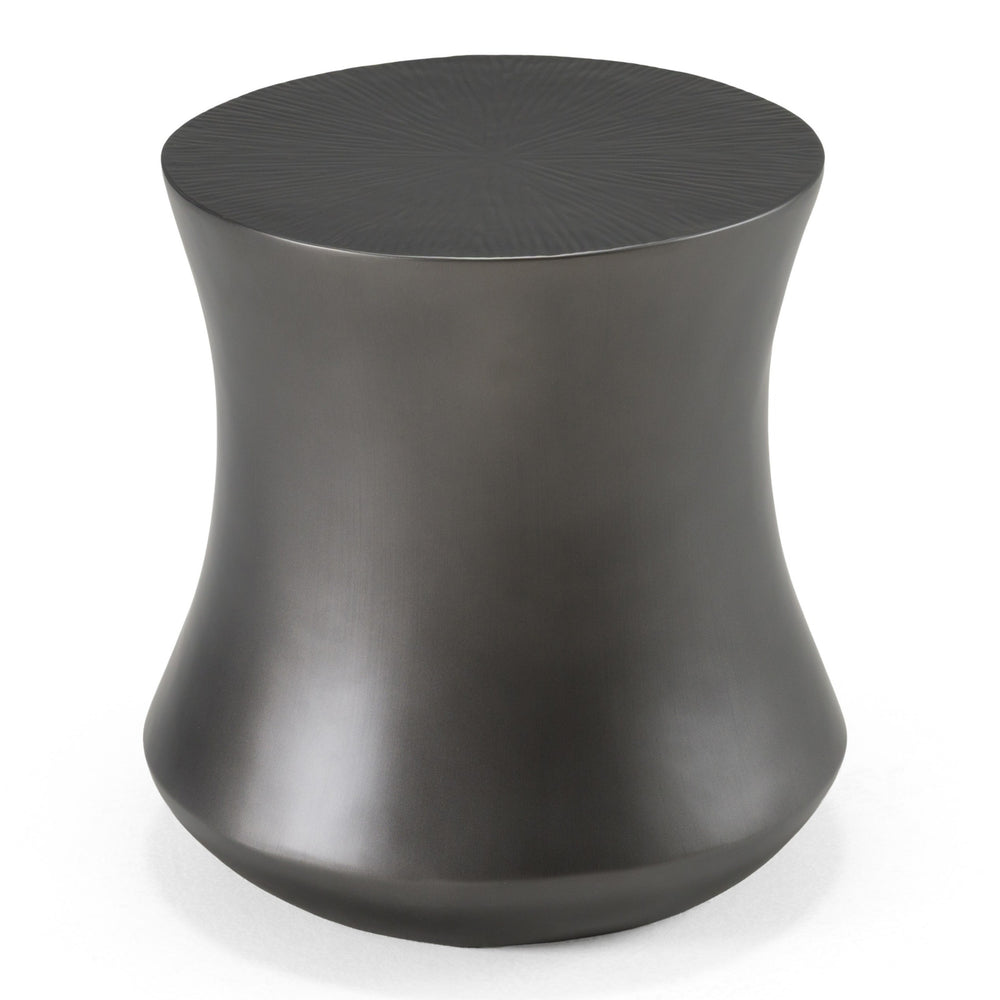 Airdrie - Modern Antique Grey End Table - View 2