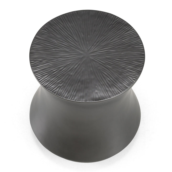 Airdrie - Modern Antique Grey End Table