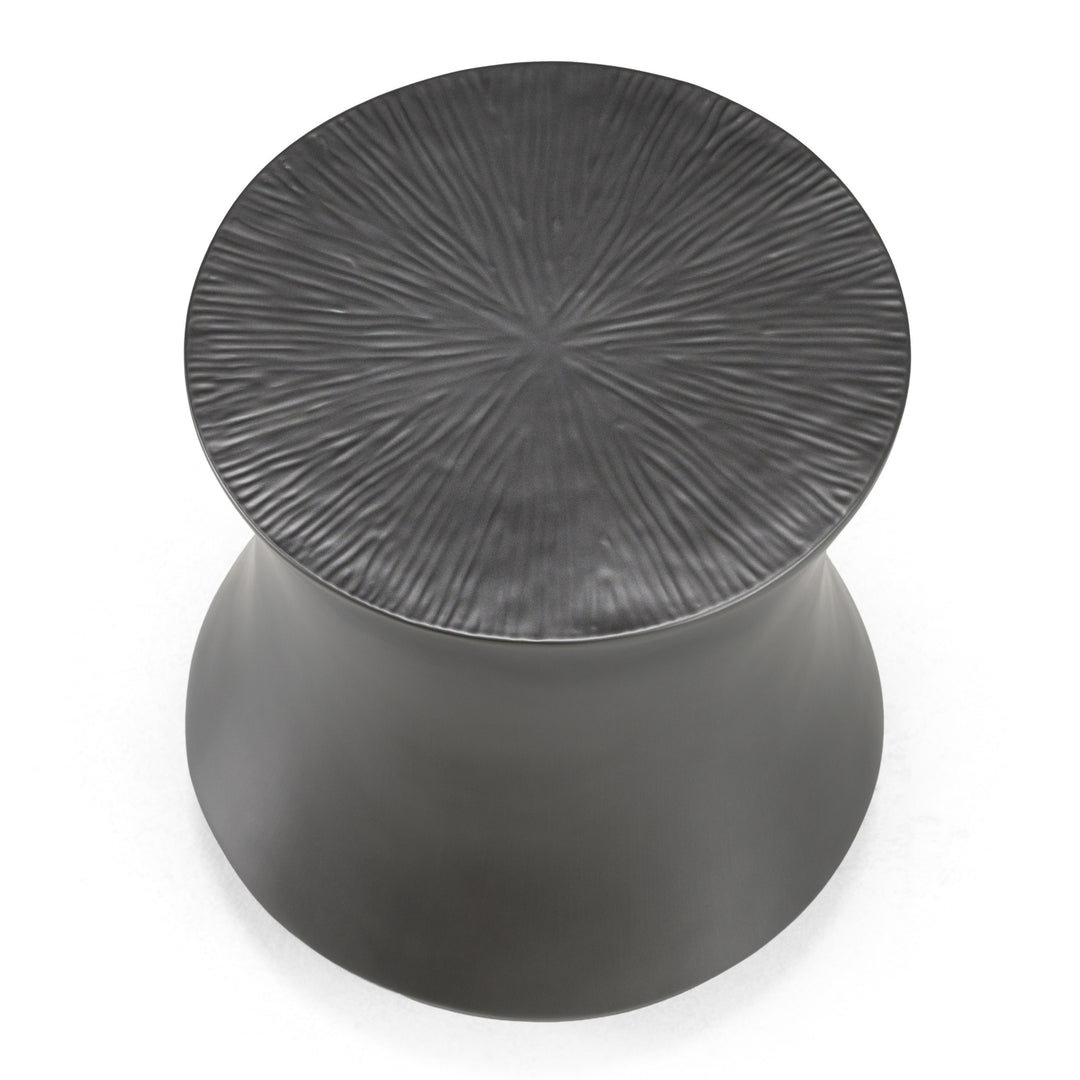 Airdrie - Modern Antique Grey End Table