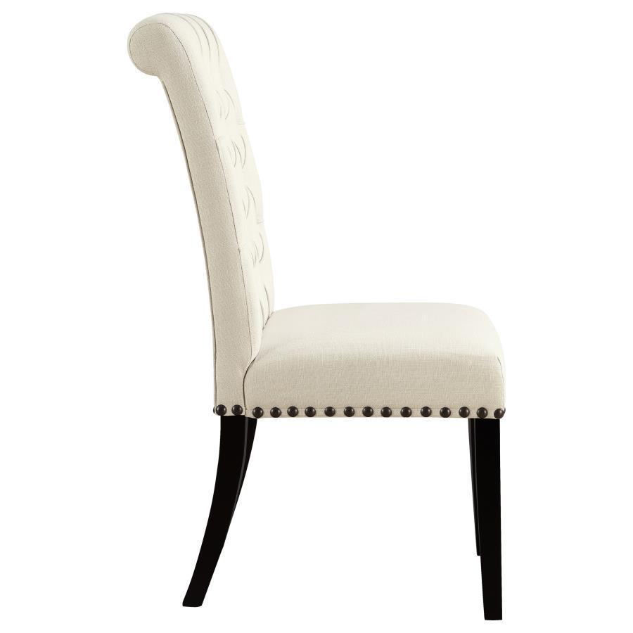 Alana - Fabric Upholstered Dining Side Chair (Set of 2) - Beige Chair Set modern furniture Contempo Furniture