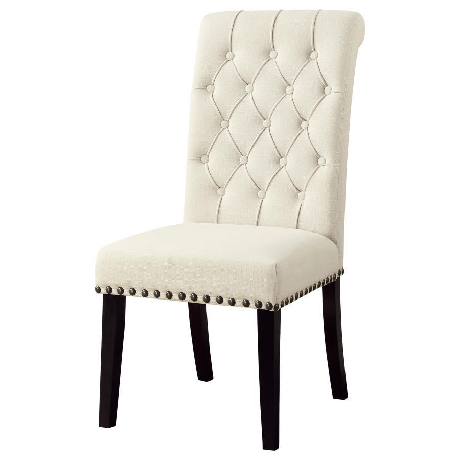 Alana - Fabric Upholstered Dining Side Chair (Set of 2) - Beige Chair Set modern furniture Contempo Furniture