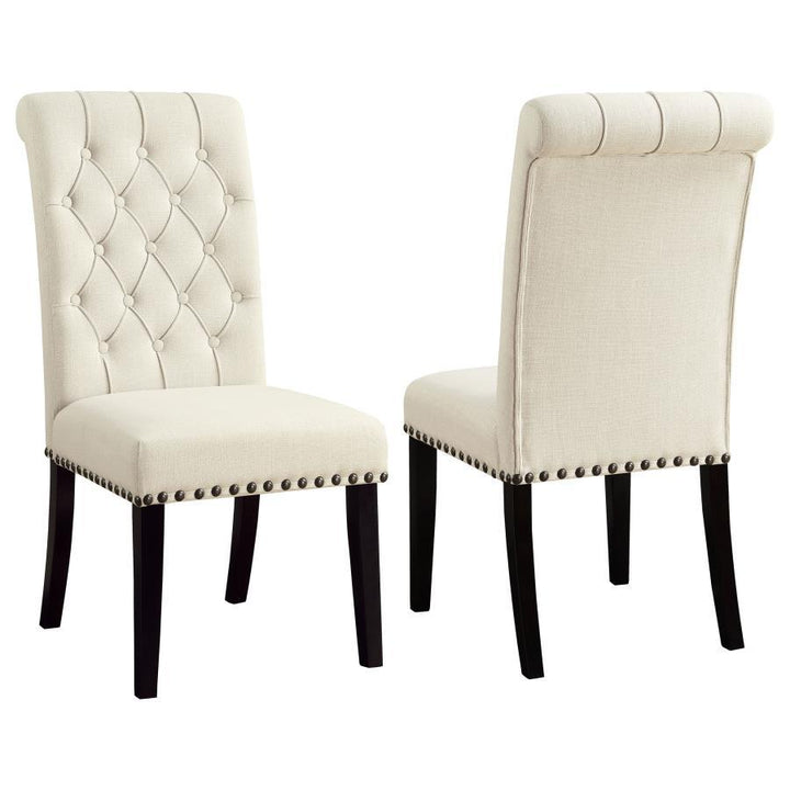 Alana - Fabric Upholstered Dining Side Chair (Set of 2) - Beige Chair Set modern furniture Contempo Furniture