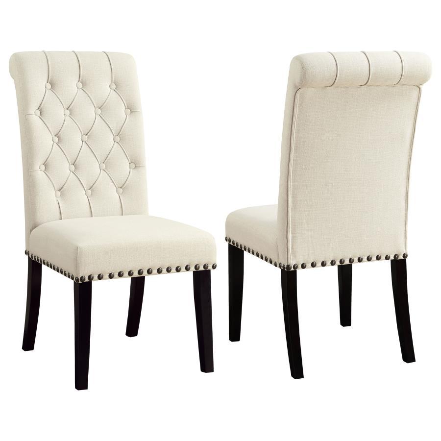 Alana - Fabric Upholstered Dining Side Chair (Set of 2) - Beige Chair Set modern furniture Contempo Furniture