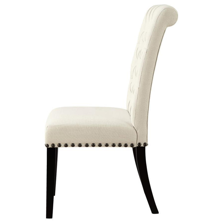 Alana - Fabric Upholstered Dining Side Chair (Set of 2) - Beige Chair Set modern furniture Contempo Furniture