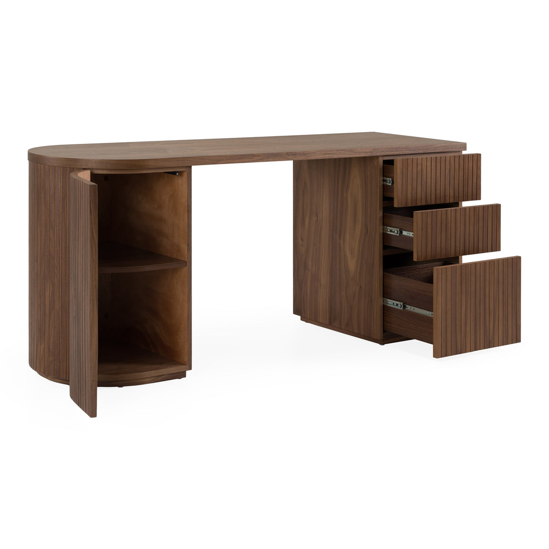 Albrite - Modern Walnut Desk