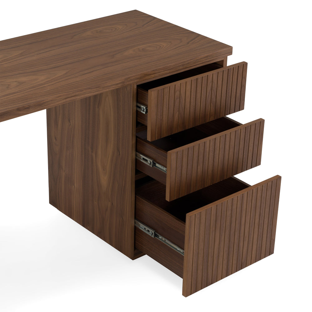 Albrite - Modern Walnut Desk - View 6