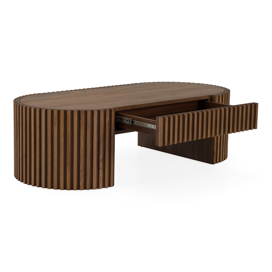 Albrite - Modern Walnut Coffee Table